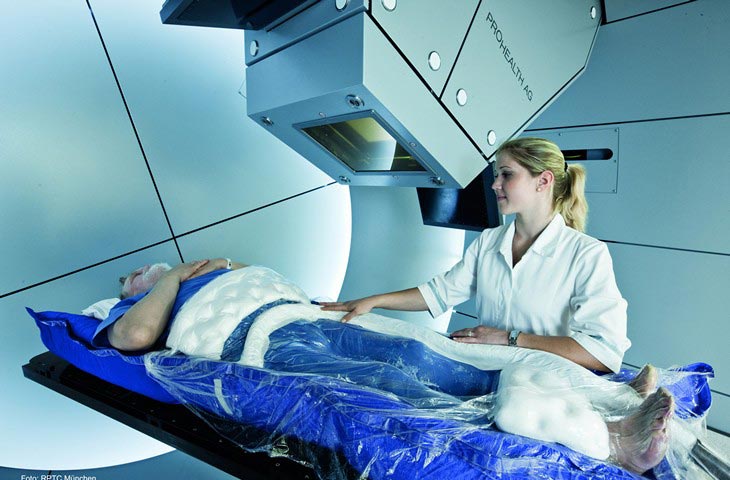 Rinecker Proton Therapy Center tumor irradiation